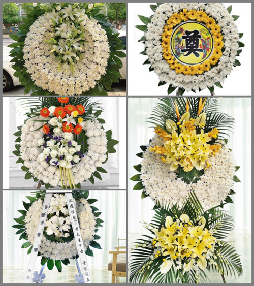 广东梅州市五华县长布镇栋岭村花圈速递